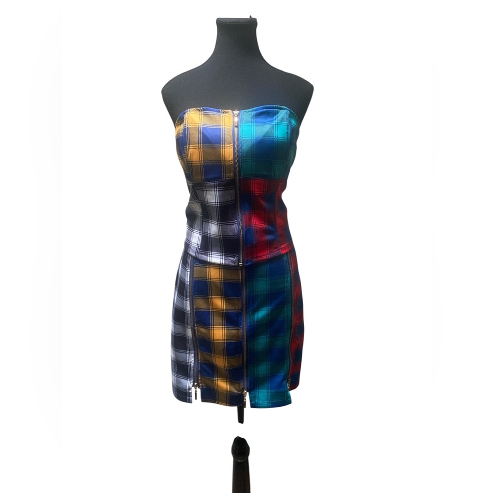 Carmín Colorful Plaid Two Piece Set GUC 1X